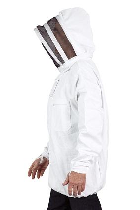 Blouson apiculteur coton blanc sergé 250 gr/m2